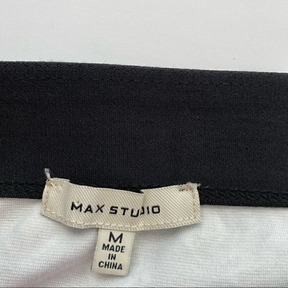Max Studio a-line mini skirt with an elastic waistband in a stretchy jersey knit - Picture 5 of 7